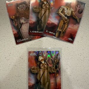 Lot of Topps Chrome 2025 Star Wars Collectible Cards